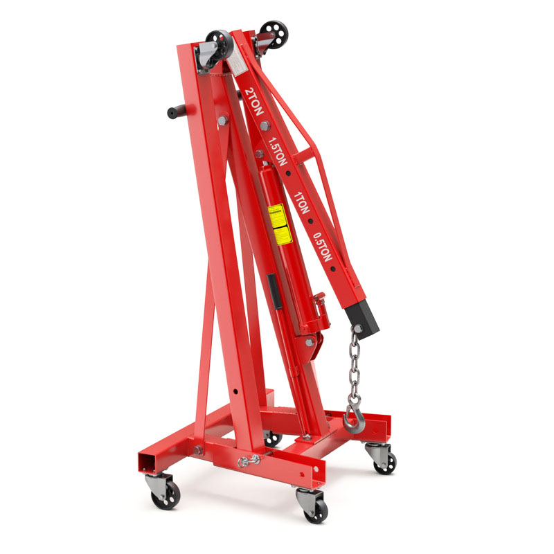 Engine Hoist Crane - Hochleistungs-2-Tonnen-Motorkran-Ständer mit Hebevorrichtung für Werkstattreparaturen –