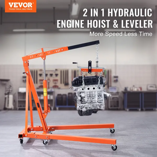 VEVOR Hydraulischer Motorzug m – Engine Hoist Crane Bewertung und Preis